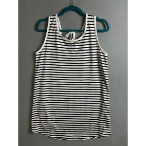 Roxy Top Women's Small Striped Tank Top Sleeveless Tie Back Beach‎ Cover Up